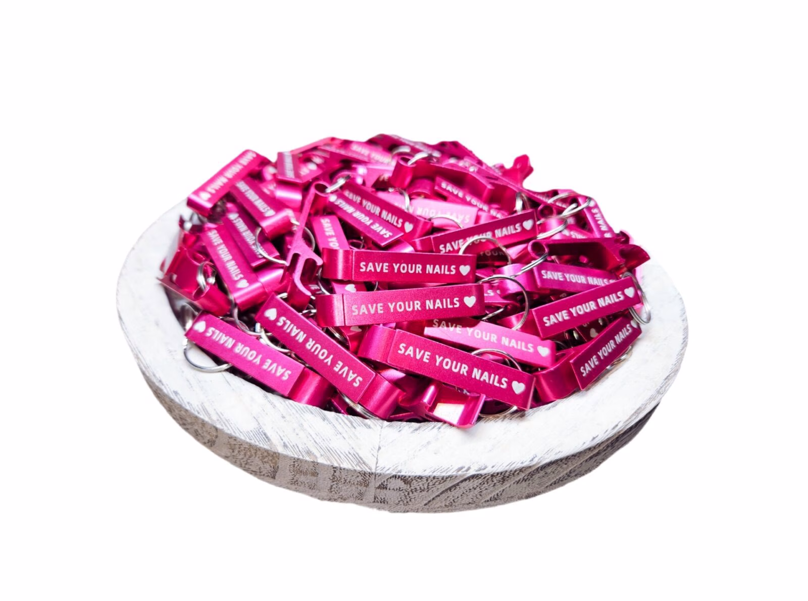 Sleutelhanger Roze SAVE YOUR NAILS - Afbeelding 3