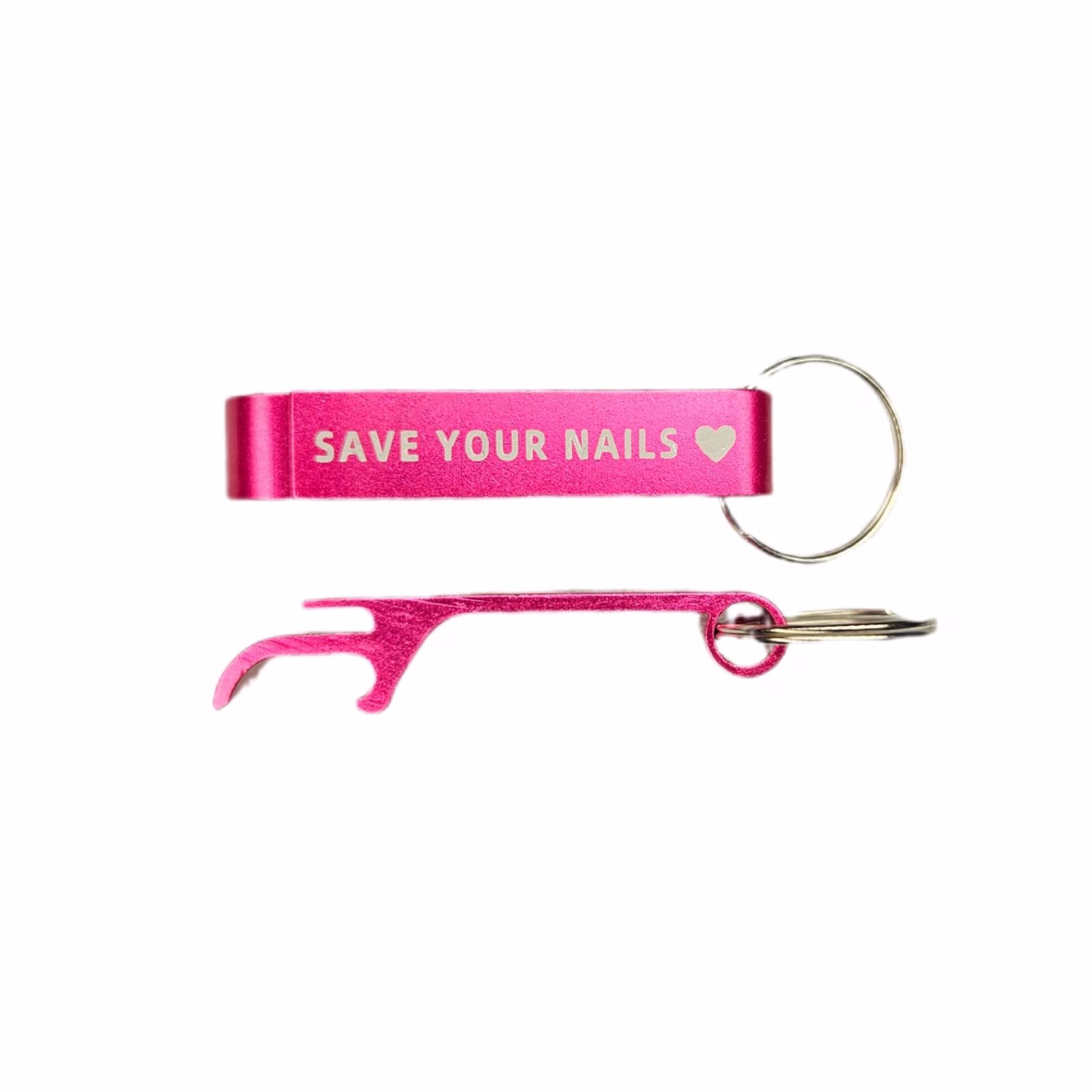 Sleutelhanger Roze SAVE YOUR NAILS - Afbeelding 4