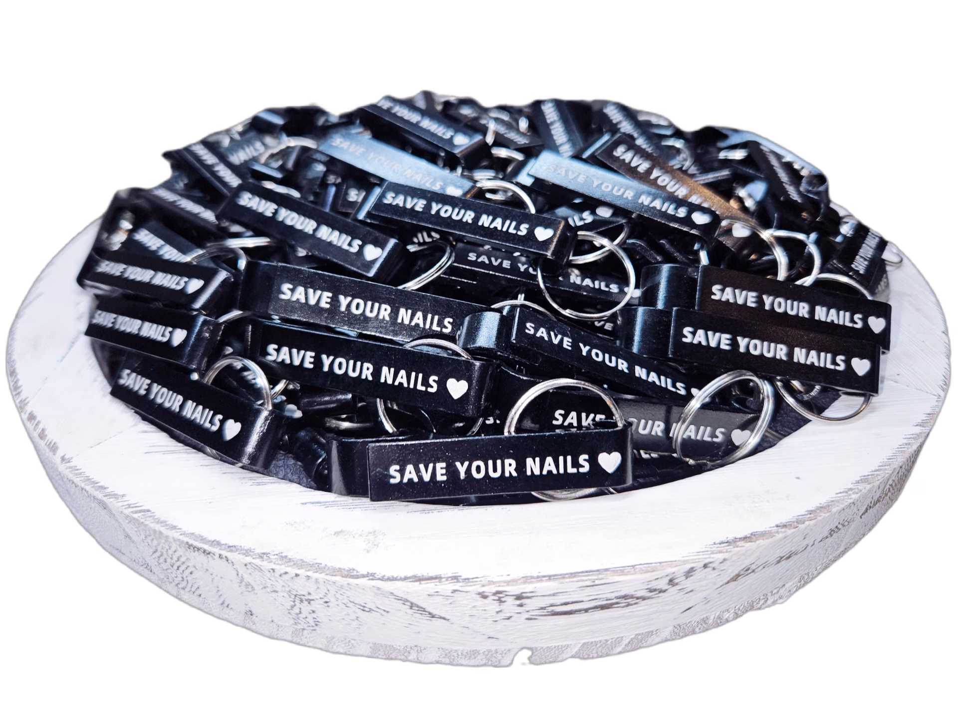 Sleutelhanger Zwart SAVE YOUR NAILS🖤 - Afbeelding 5