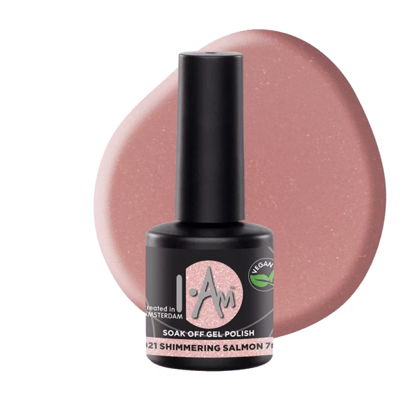 I.Am Gelpolish 7ml #021 Shimmering Salmon - Afbeelding 2