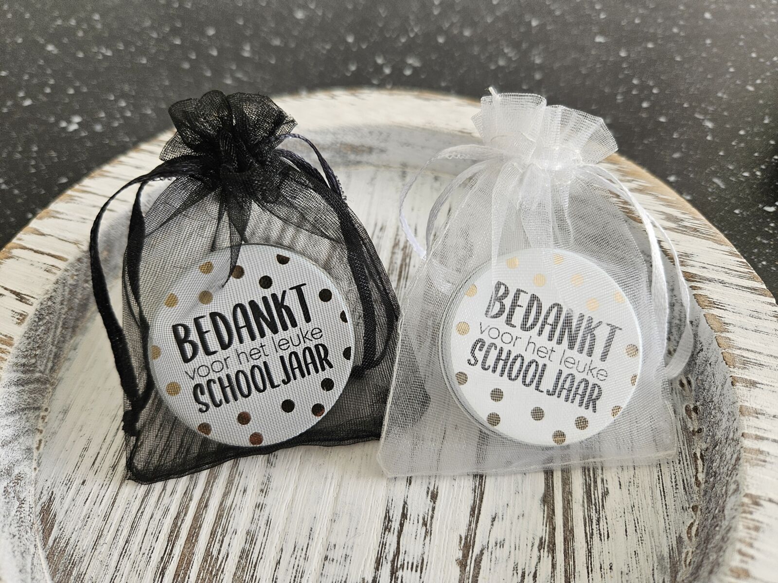 Wensblikje - Bedankt voor het leuke schooljaar - Wit
