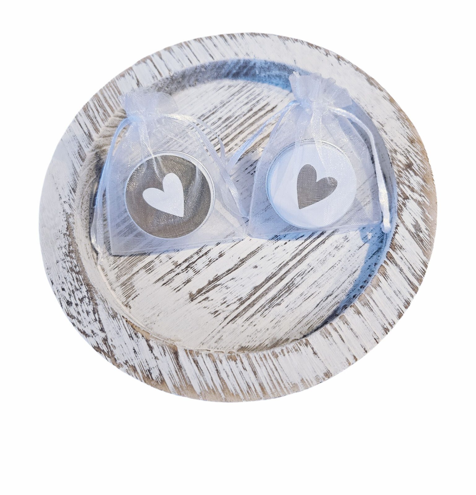 Wensblikje Wit - Hartje Wit/Goud