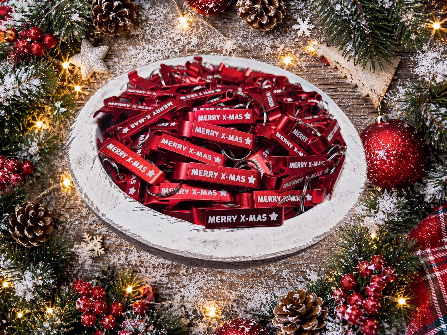 Sleutelhanger Rood MERRY X-MAS - Afbeelding 3